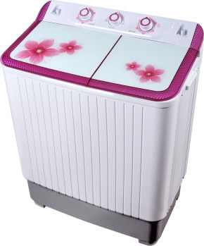 China Colorful Twin Tub Semi Automatic Washing Machine 7kg  With Plastic Body Tempered Glass supplier
