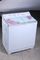 Lightweight  Stackable Large Capacity White 2 Tub Washing Machine With Shapes Knobs 830*535*970 supplier